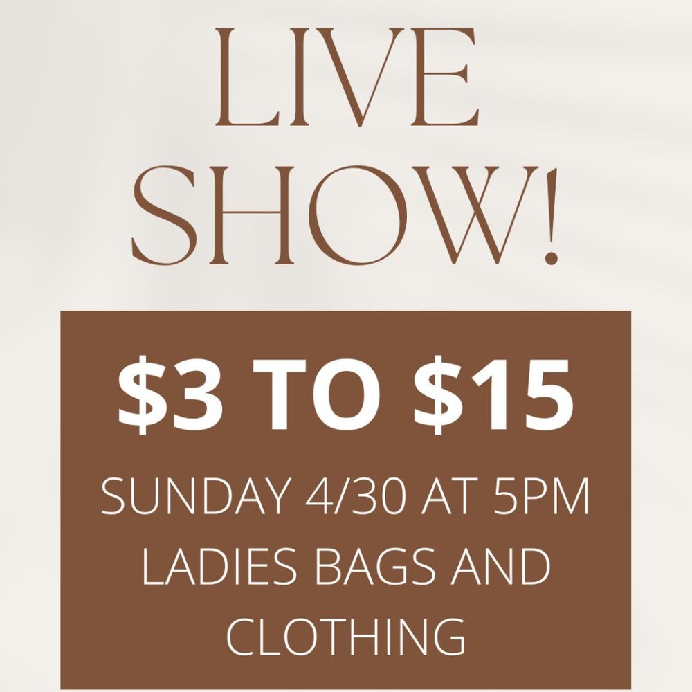 LIVE SHOW - NON LISTED ITEMS​